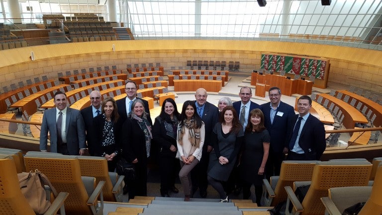 Photo of individuals on the AJC-Adenauer Leadership Exchange Program