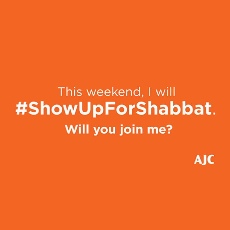 #ShowUpForShabbat is this weekend. Will you join me?